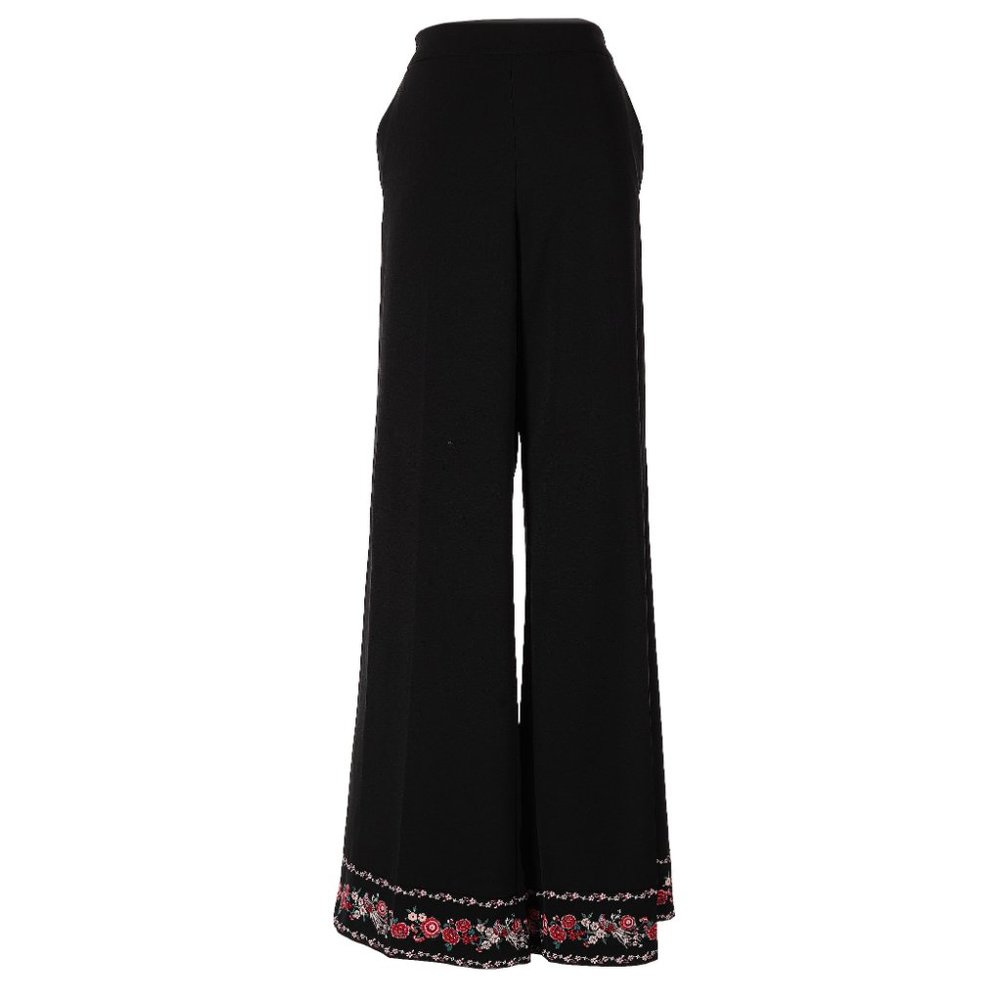New York & Company Floral Pattern Hem Pants